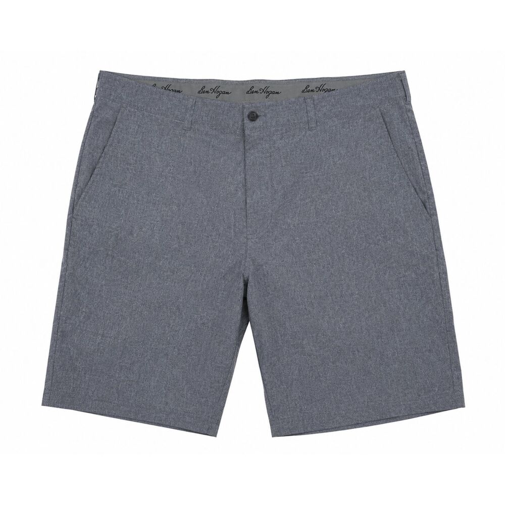 Ben Hogan Golf Shorts Mens 42 Gray Performance Flat Front Casual Stretch EUC